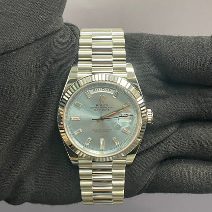 Rolex Day-Date 40mm Blue Dial Ref# 228236 - Happy Jewelers Fine Jewelry Lifetime Warranty