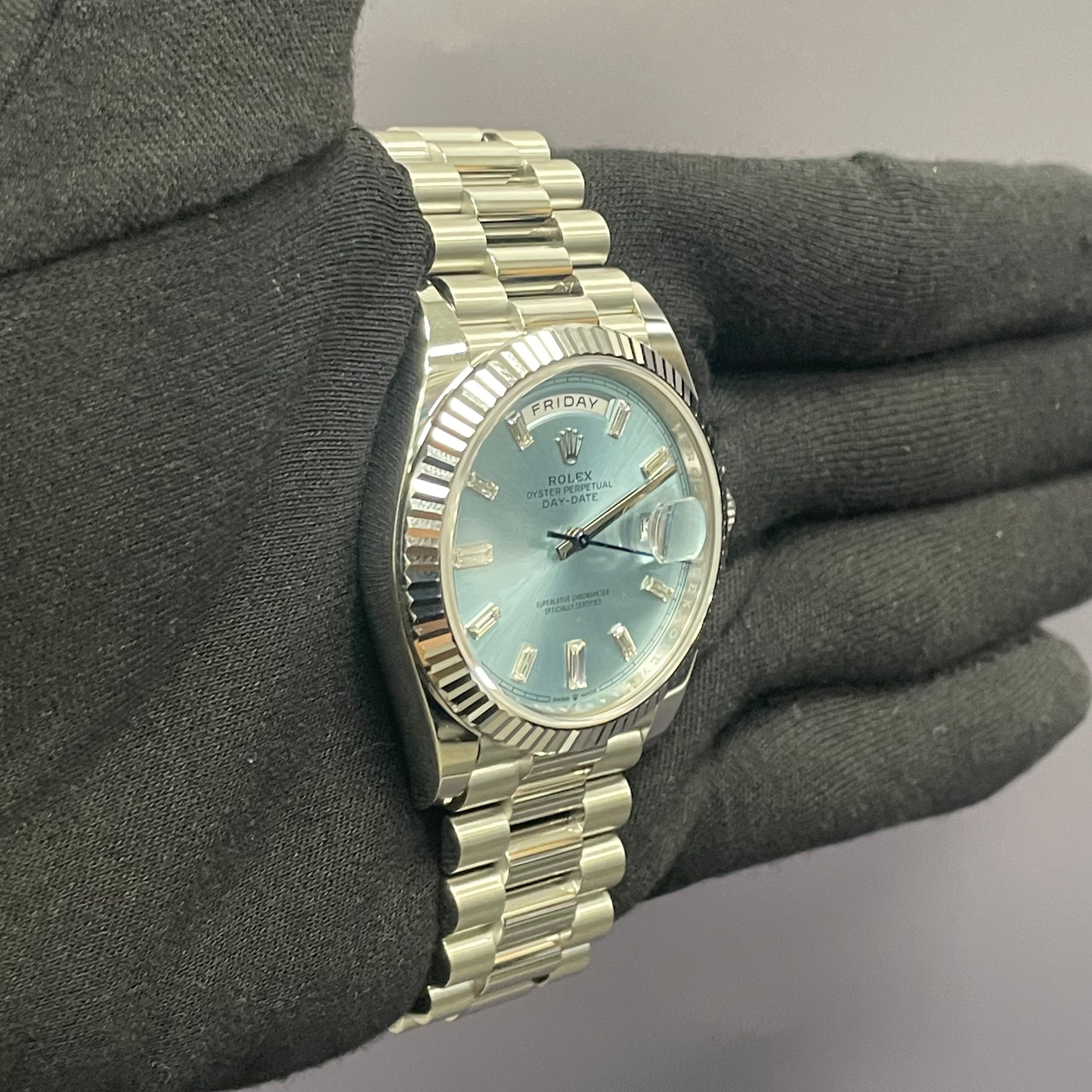 Rolex Day-Date 40mm Blue Dial Ref# 228236 - Happy Jewelers Fine Jewelry Lifetime Warranty