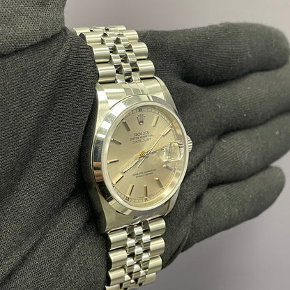 Rolex Datejust 36mm Silver Dial Watch Ref# 16200 - Happy Jewelers Fine Jewelry Lifetime Warranty