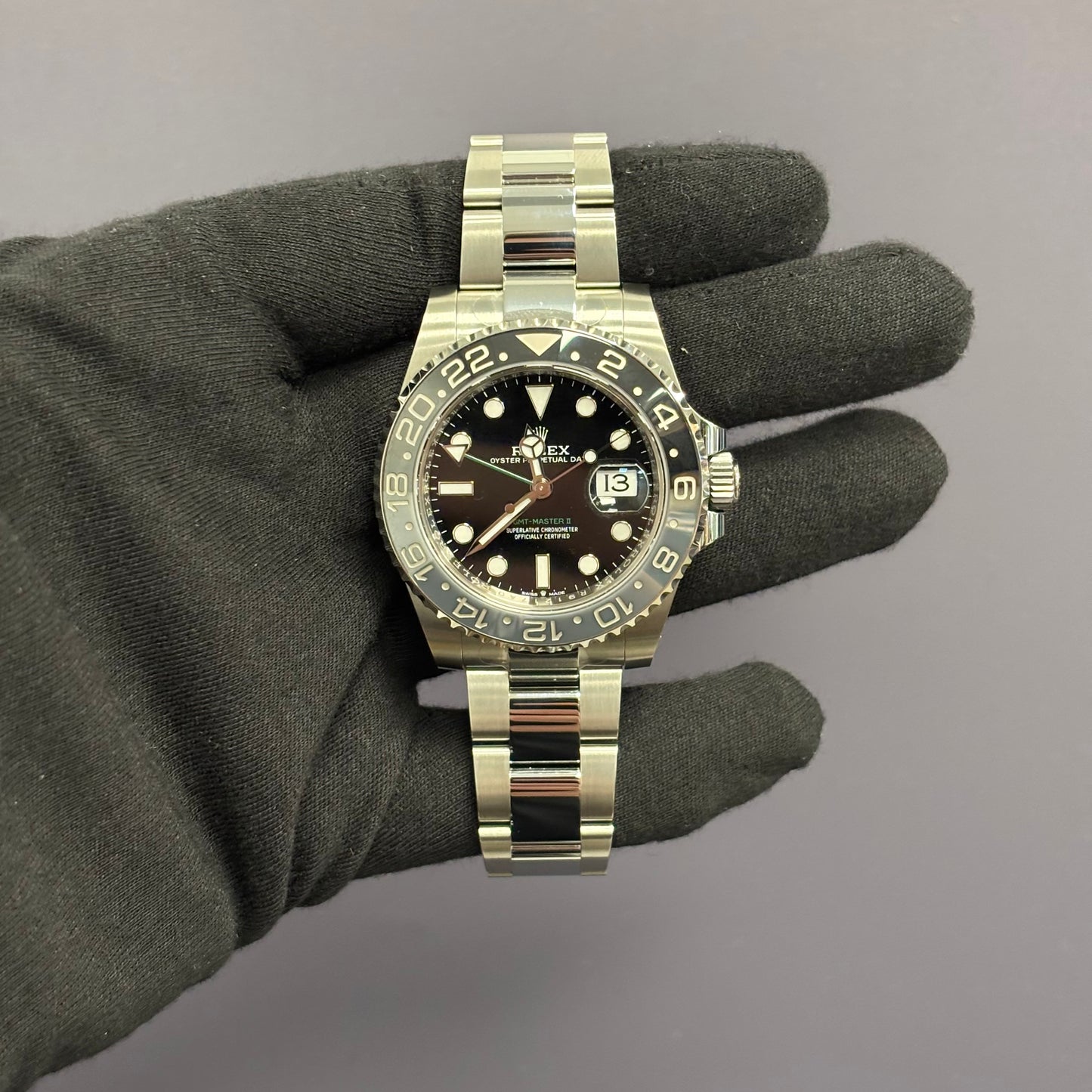 Rolex GMT-Master II 40mm Black Dial Ref# 126710GRNR