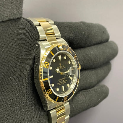 Rolex Submariner 40mm Black Dot Dial Watch Ref# 16803 - Happy Jewelers Fine Jewelry Lifetime Warranty