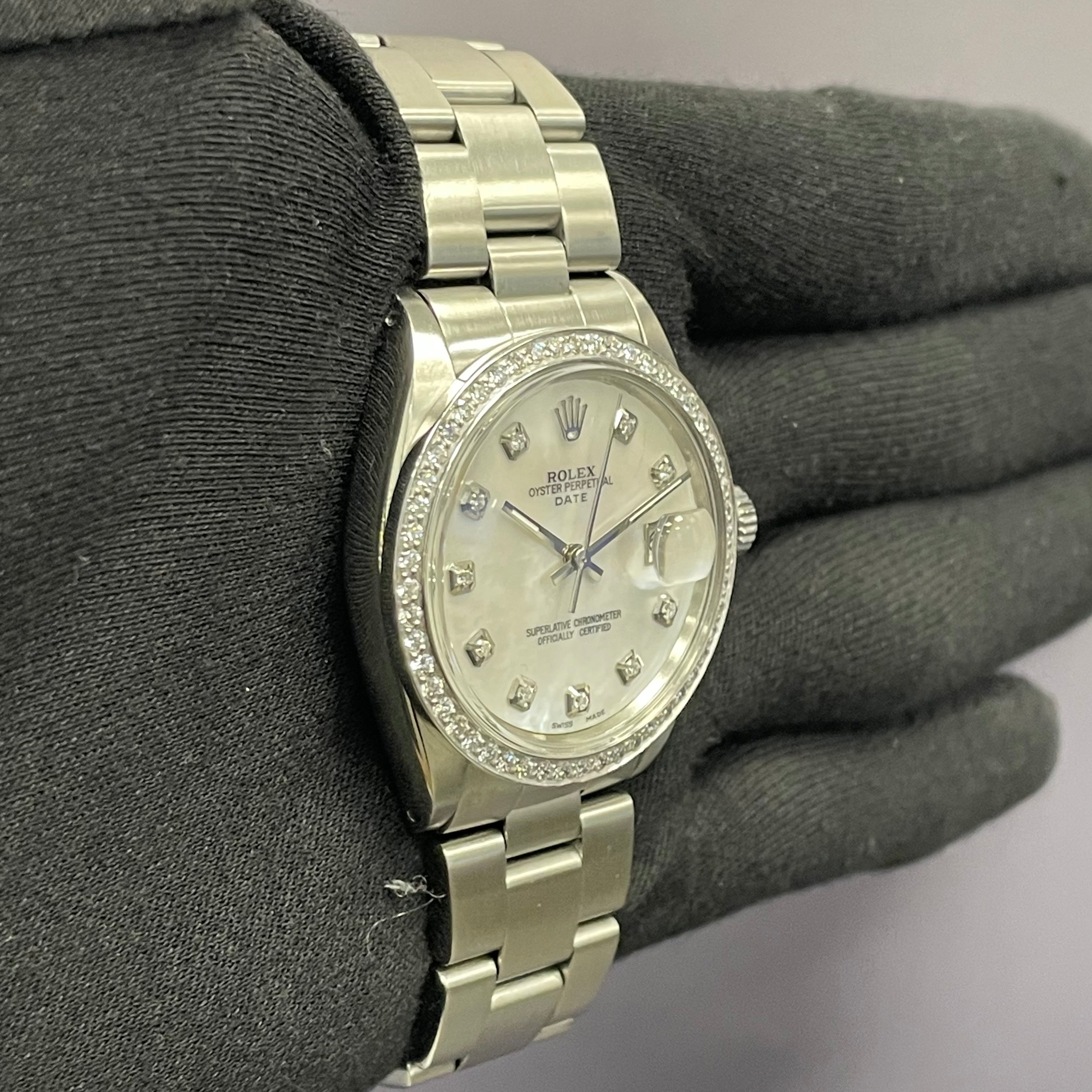 Rolex Oyster Perpetual 34mm MOP Dial Watch Ref# 1500 - Happy Jewelers Fine Jewelry Lifetime Warranty