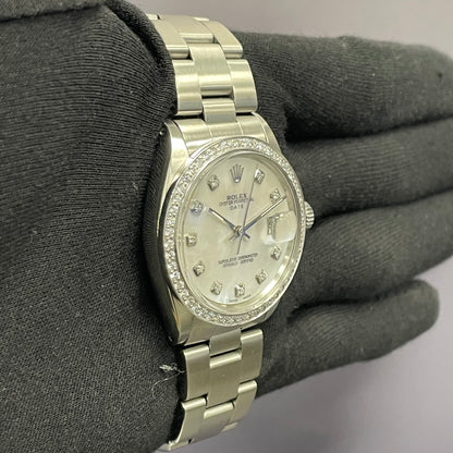 Rolex Oyster Perpetual 34mm MOP Dial Watch Ref# 1500 - Happy Jewelers Fine Jewelry Lifetime Warranty