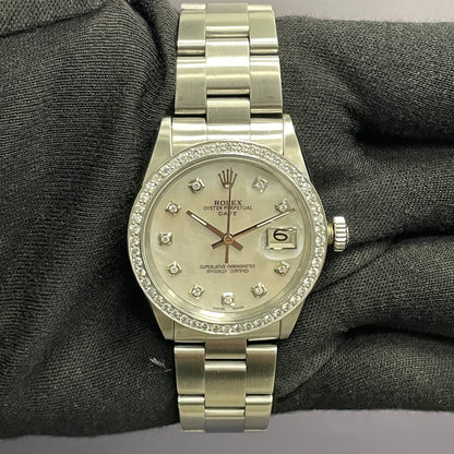 Rolex Oyster Perpetual 34mm MOP Dial Watch Ref# 1500 - Happy Jewelers Fine Jewelry Lifetime Warranty
