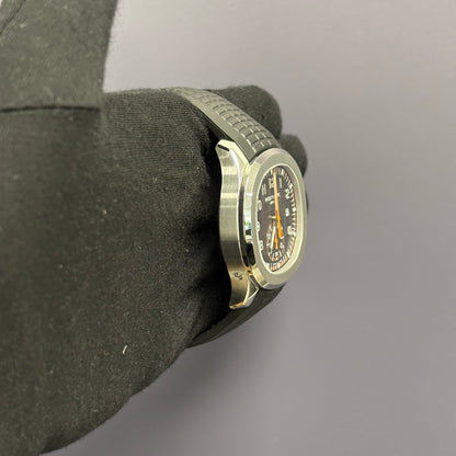 Patek Philippe Aquanaut 42mm Grey Dial Watch Ref# 5968A-001 - Happy Jewelers Fine Jewelry Lifetime Warranty