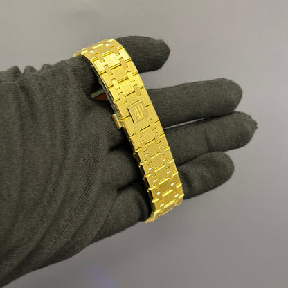 Audemars Piguet Royal Oak 41mm Openwork Dial Watch Ref# 15407BA.OO.1220BA.01 - Happy Jewelers Fine Jewelry Lifetime Warranty