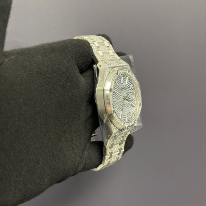 Audemars Piguet Royal Oak 41mm Pave Dial Watch Ref# 15512BC.ZZ.1322BC.01 - Happy Jewelers Fine Jewelry Lifetime Warranty