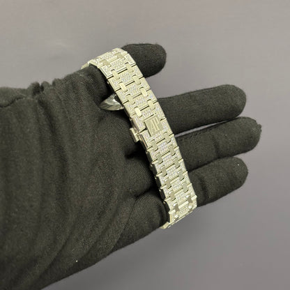 Audemars Piguet Royal Oak 41mm Pave Dial Watch Ref# 15512BC.ZZ.1322BC.01 - Happy Jewelers Fine Jewelry Lifetime Warranty