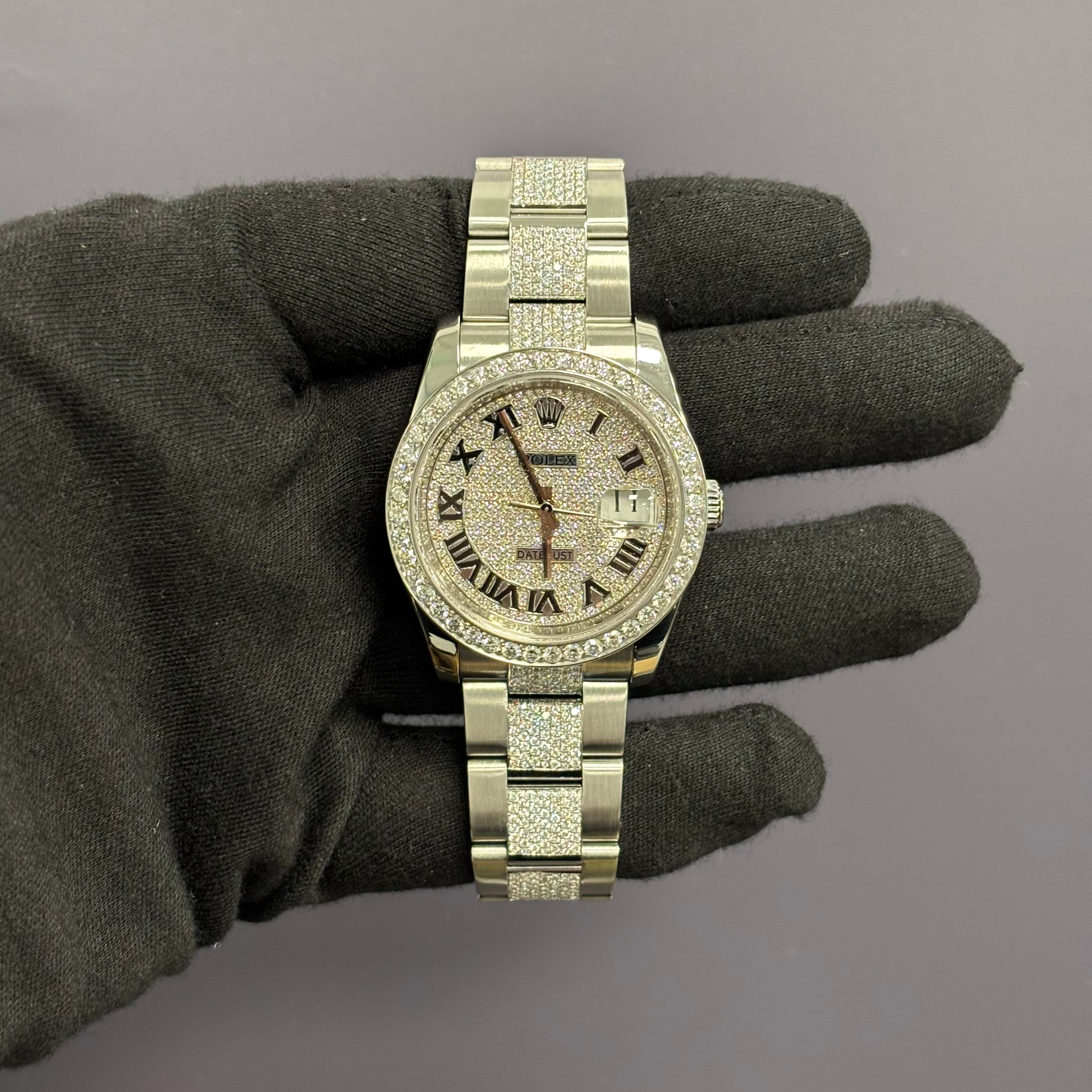 Rolex Datejust 36mm Pave Dial Watch Ref# 116233 - Happy Jewelers Fine Jewelry Lifetime Warranty