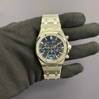 Audemars Piguet Royal Oak 41mm Blue Dial Watch Ref# 26240ST.OO.1320ST.05 - Happy Jewelers Fine Jewelry Lifetime Warranty