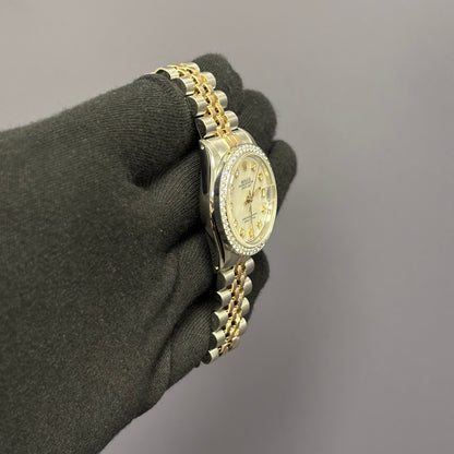 Rolex Datejust 31mm Diamond Dial Watch Ref# 68273 - Happy Jewelers Fine Jewelry Lifetime Warranty