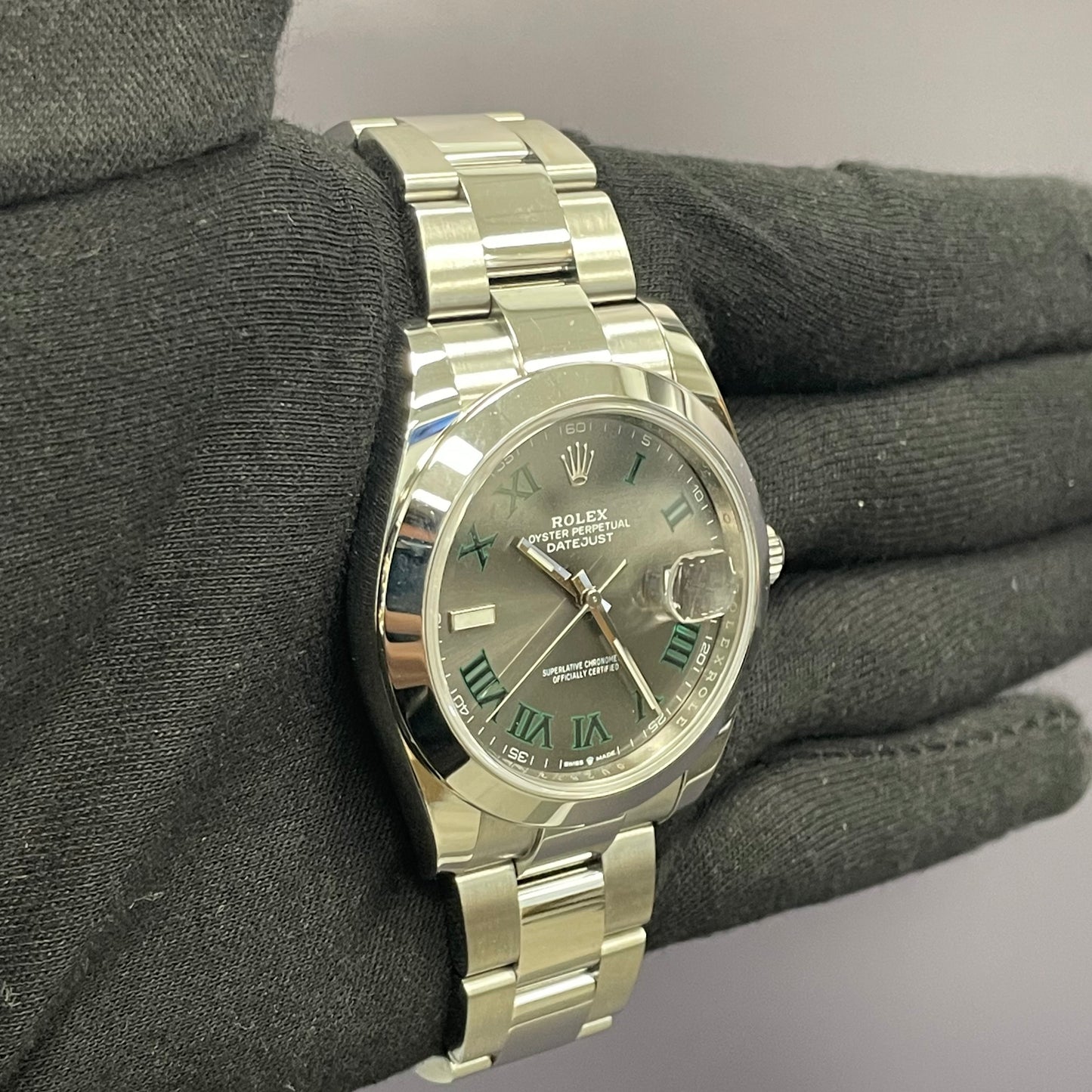 Rolex Datejust 41mm Wimbledon Dial Watch Ref# 126300