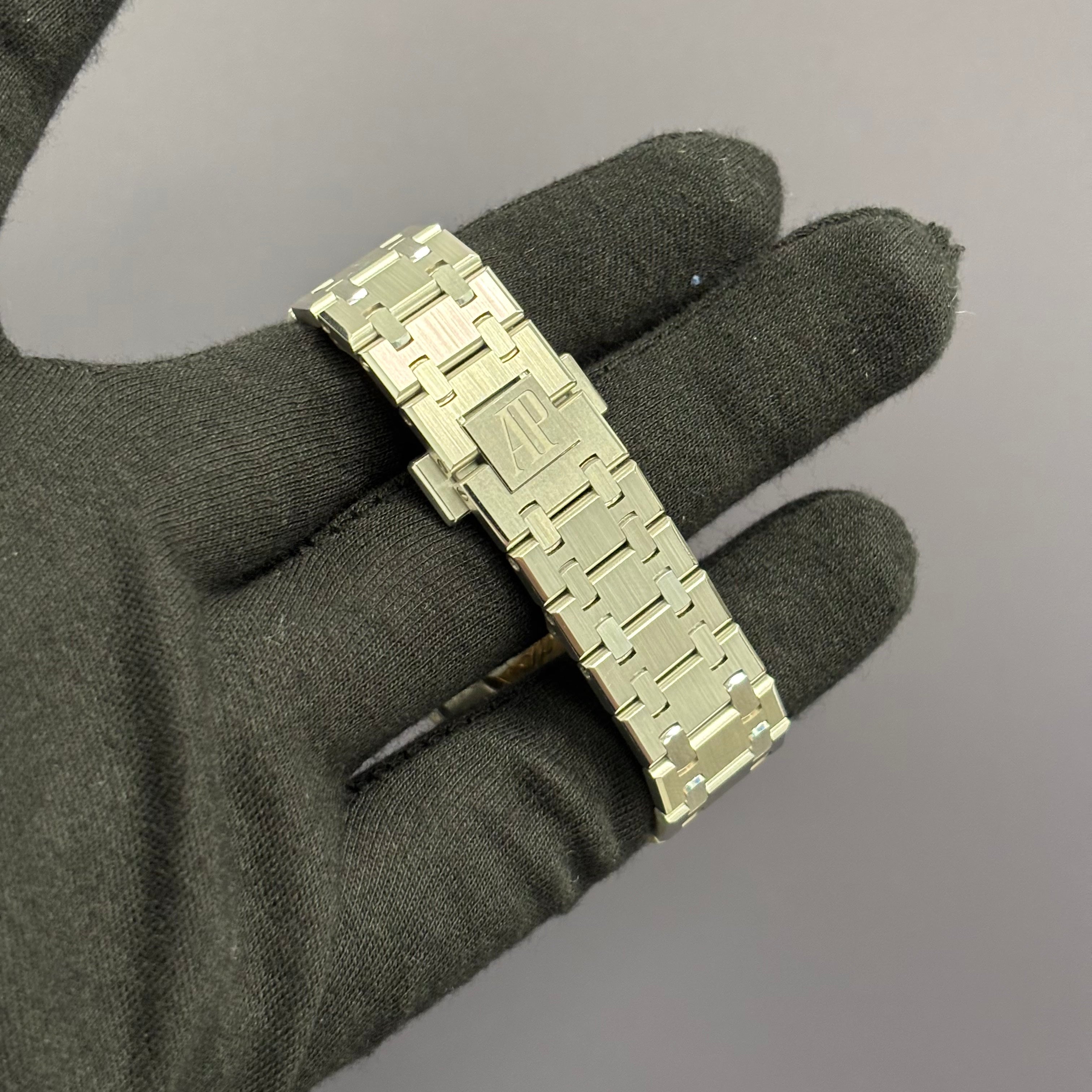 Audemars Piguet Royal Oak 34mm Blue Dial Watch Ref# 77451BC.ZZ.1261BC.01 - Happy Jewelers Fine Jewelry Lifetime Warranty