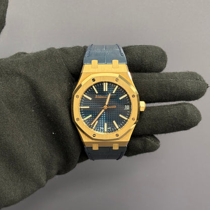 Audemars Piguet Royal Oak 41mm Blue Dial Watch Ref# 15510OR.OO.D315CR.01 - Happy Jewelers Fine Jewelry Lifetime Warranty