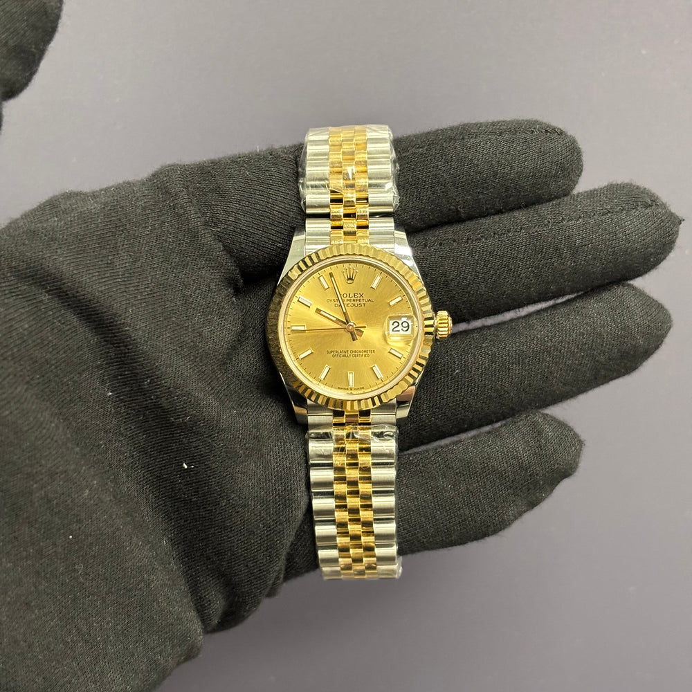 Rolex Datejust 31mm Champagne Dial Watch Ref# 278273 – Happy Jewelers