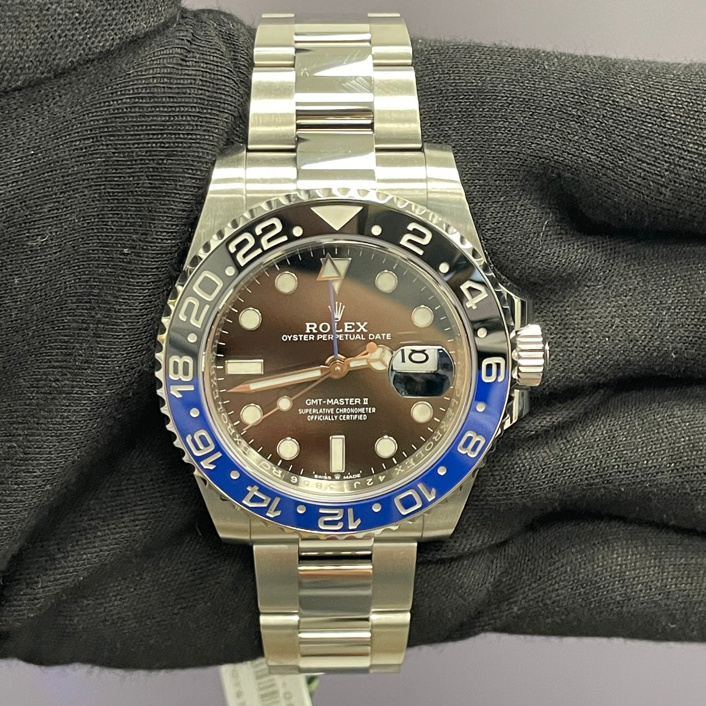 Rolex GMT-Master II 40mm Black Dial Watch Ref# 126710BLNR