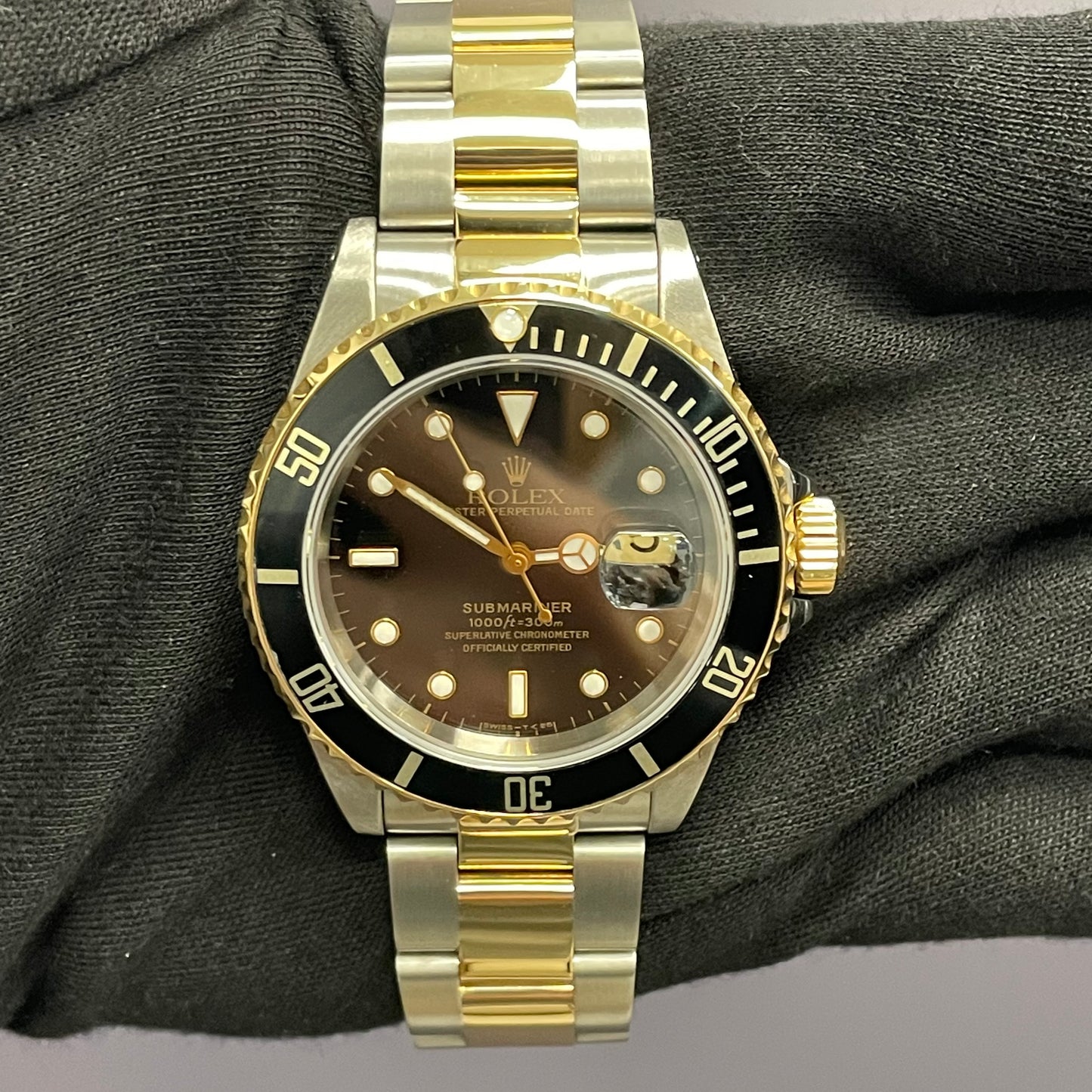 Rolex Submariner 40mm Black Dial Watch Ref# 16613