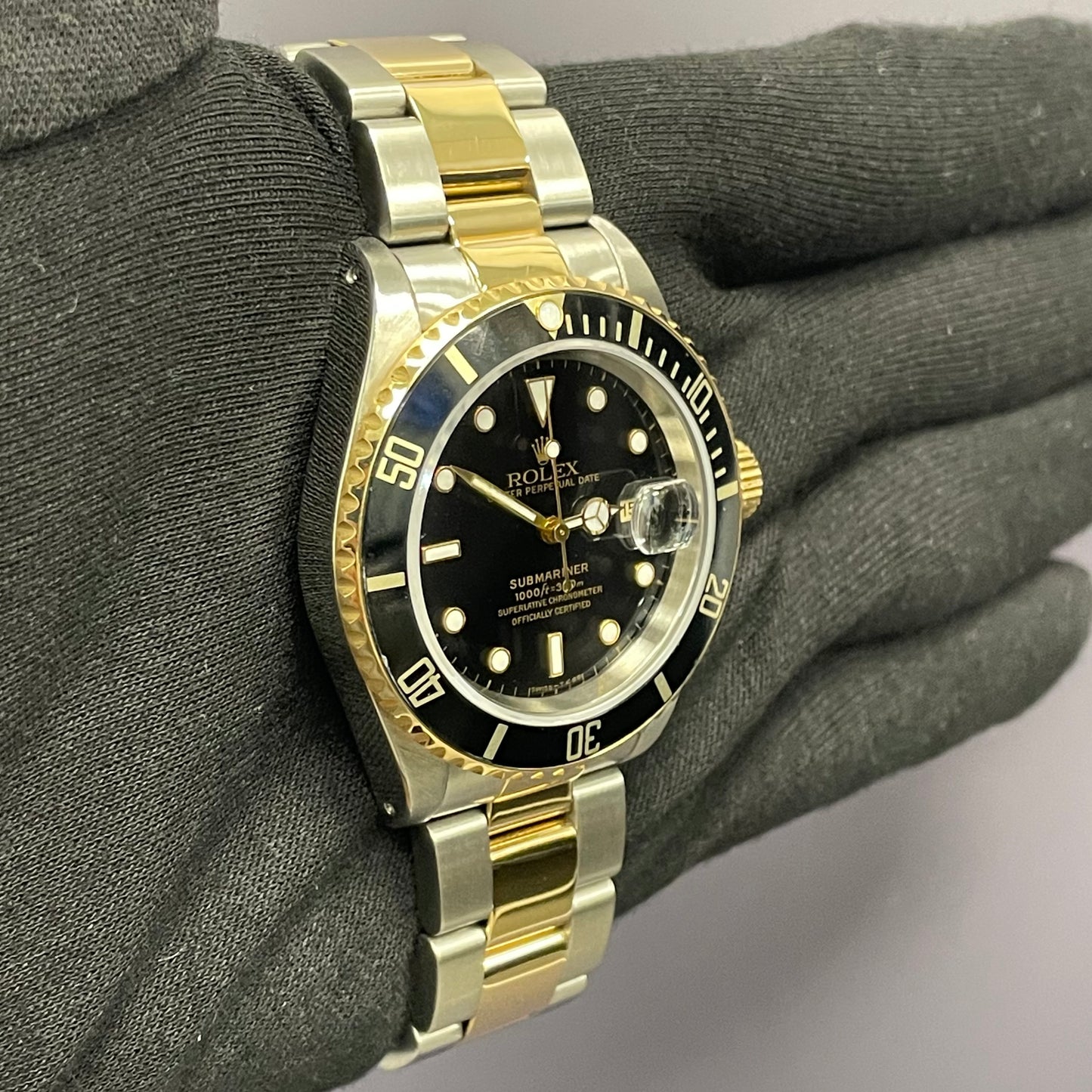 Rolex Submariner 40mm Black Dial Watch Ref# 16613