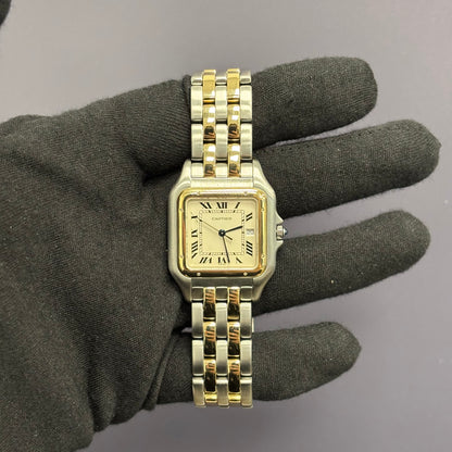 Cartier Panthere 31mm Ivory Roman Dial Watch Ref# W25027B6 - Happy Jewelers Fine Jewelry Lifetime Warranty