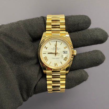 Rolex Day-Date 40mm White Dial Watch Ref# 228238 - Happy Jewelers Fine Jewelry Lifetime Warranty
