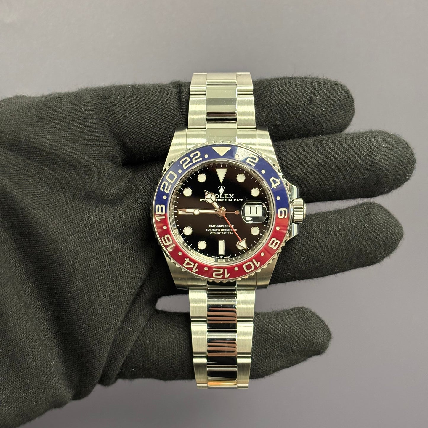 Rolex GMT-Master II 40mm Black Dial Watch Ref# 126710BLRO