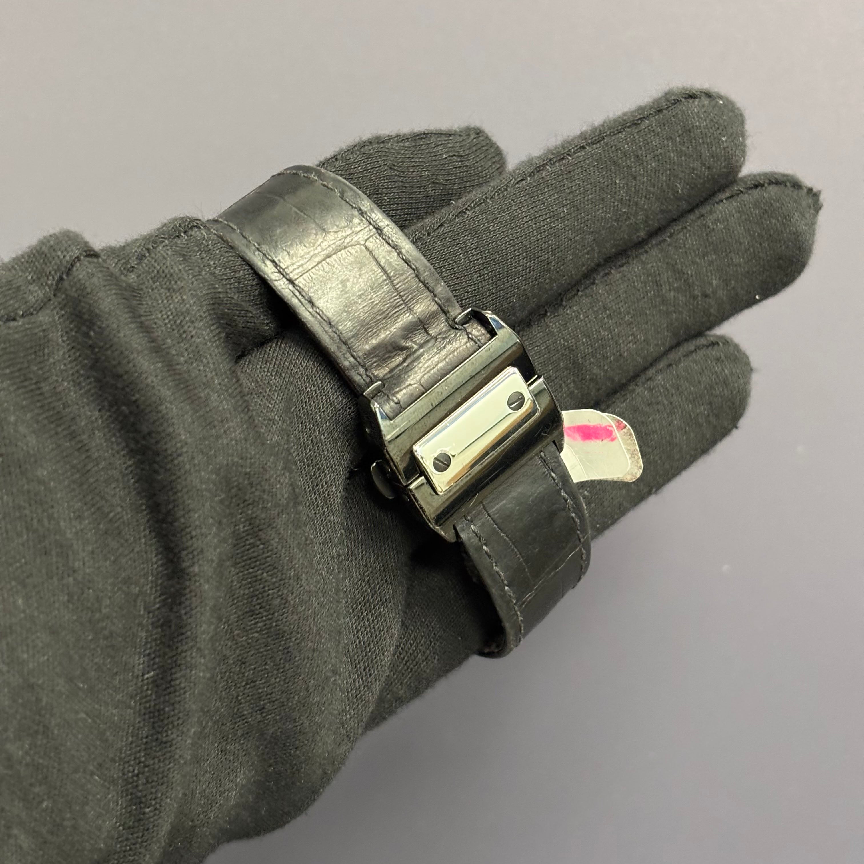 Cartier Santos 33mm Black Dial Watch Ref# W2020008 - Happy Jewelers Fine Jewelry Lifetime Warranty