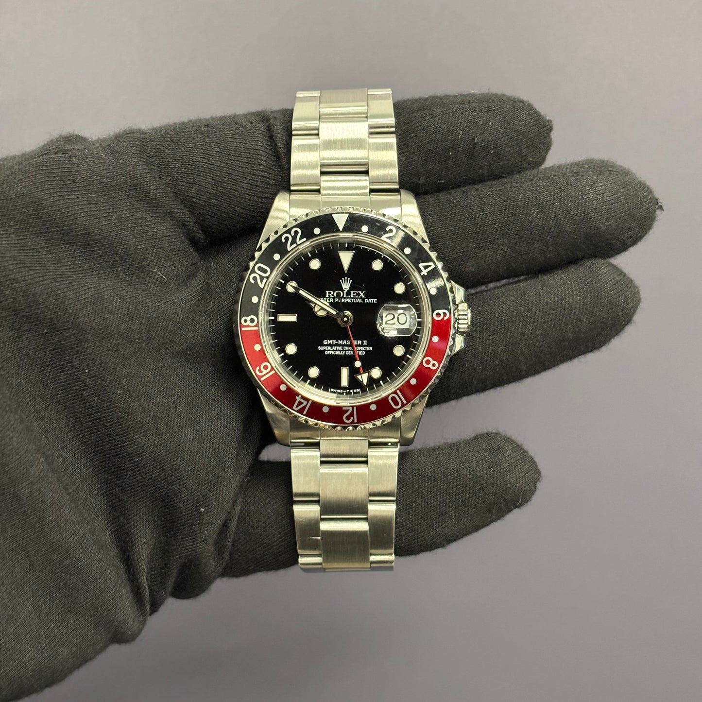 Rolex GMT-Master II 40mm Black Dial Watch Ref# 16710