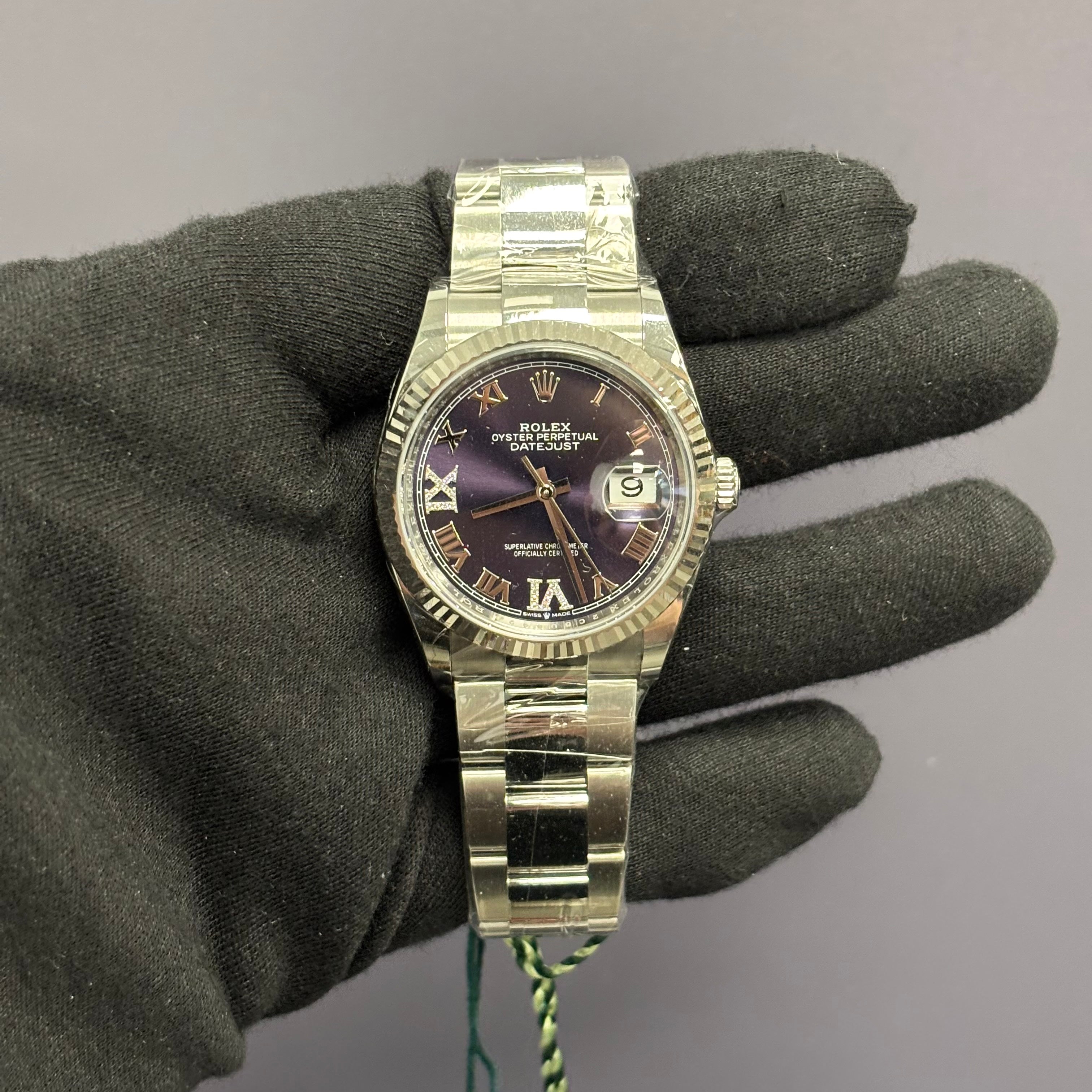 Rolex Datejust 36mm Purple Dial Watch Ref# 126234 – Happy Jewelers