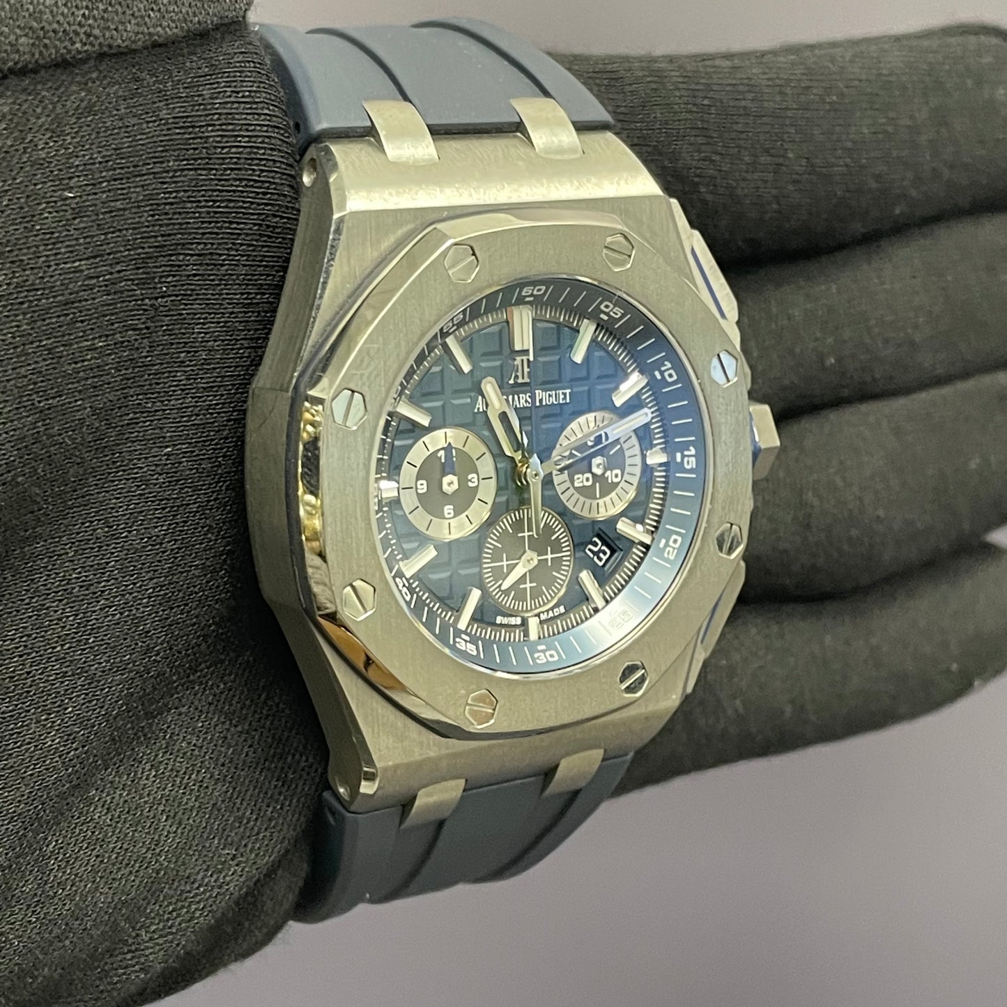 Audemars Piguet Royal Oak 42mm Blue Dial Watch Ref# 26480TI.OO.A027CA.01