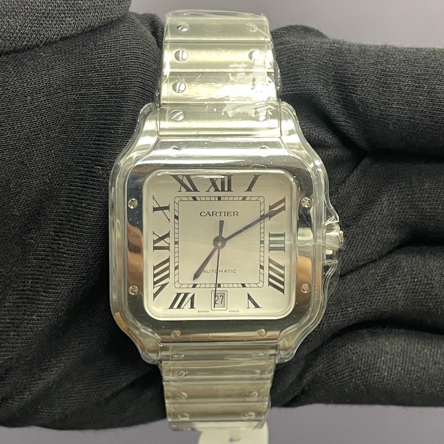 Cartier Santos 40mm White Dial Watch Ref# WSSA0018