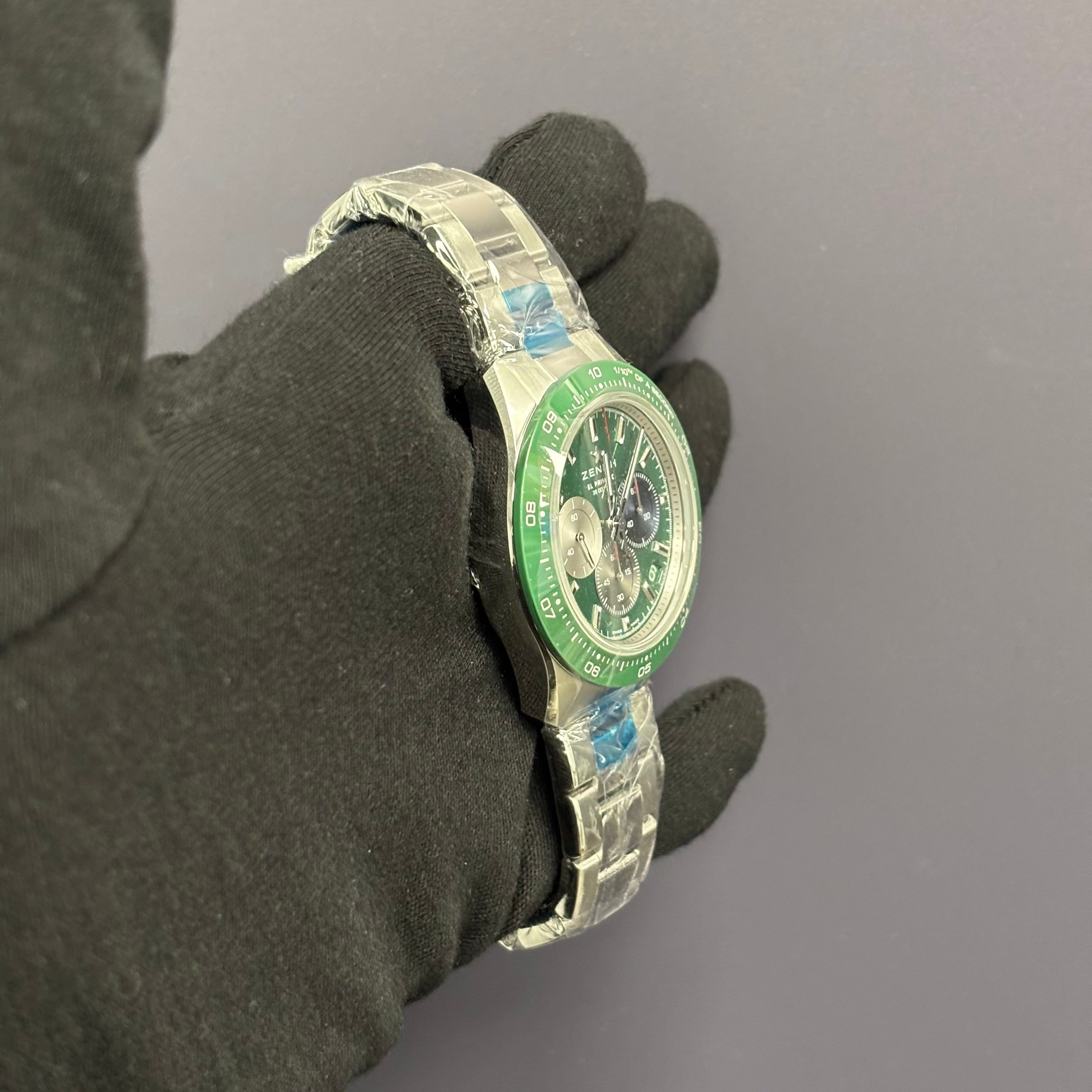 Zenith Choronomaster 41mm Green Dial Watch Ref# 03.3119.3600/56