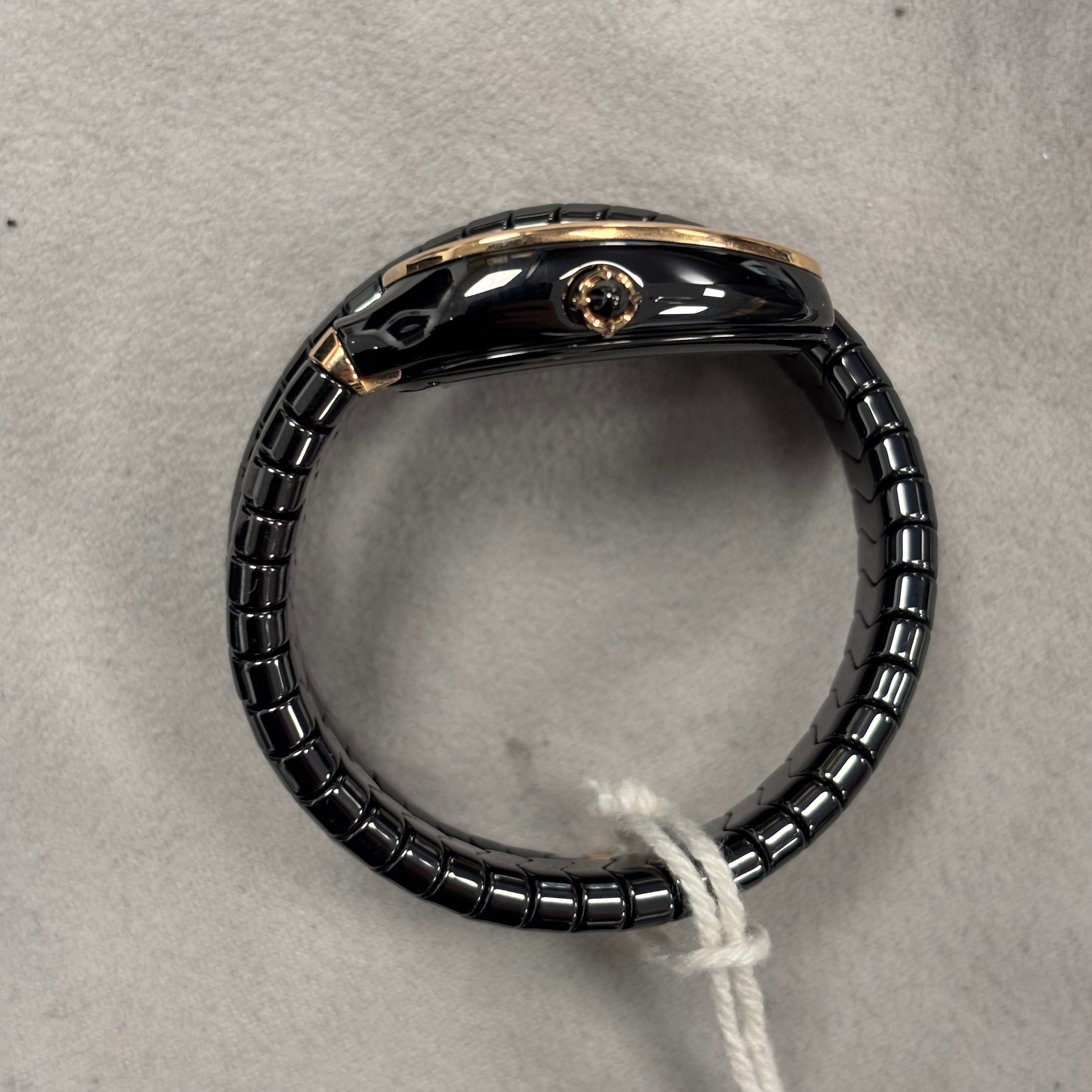 Bvlgari Serpenti 35mm Black Dial Watch Ref# 102735 – Happy Jewelers