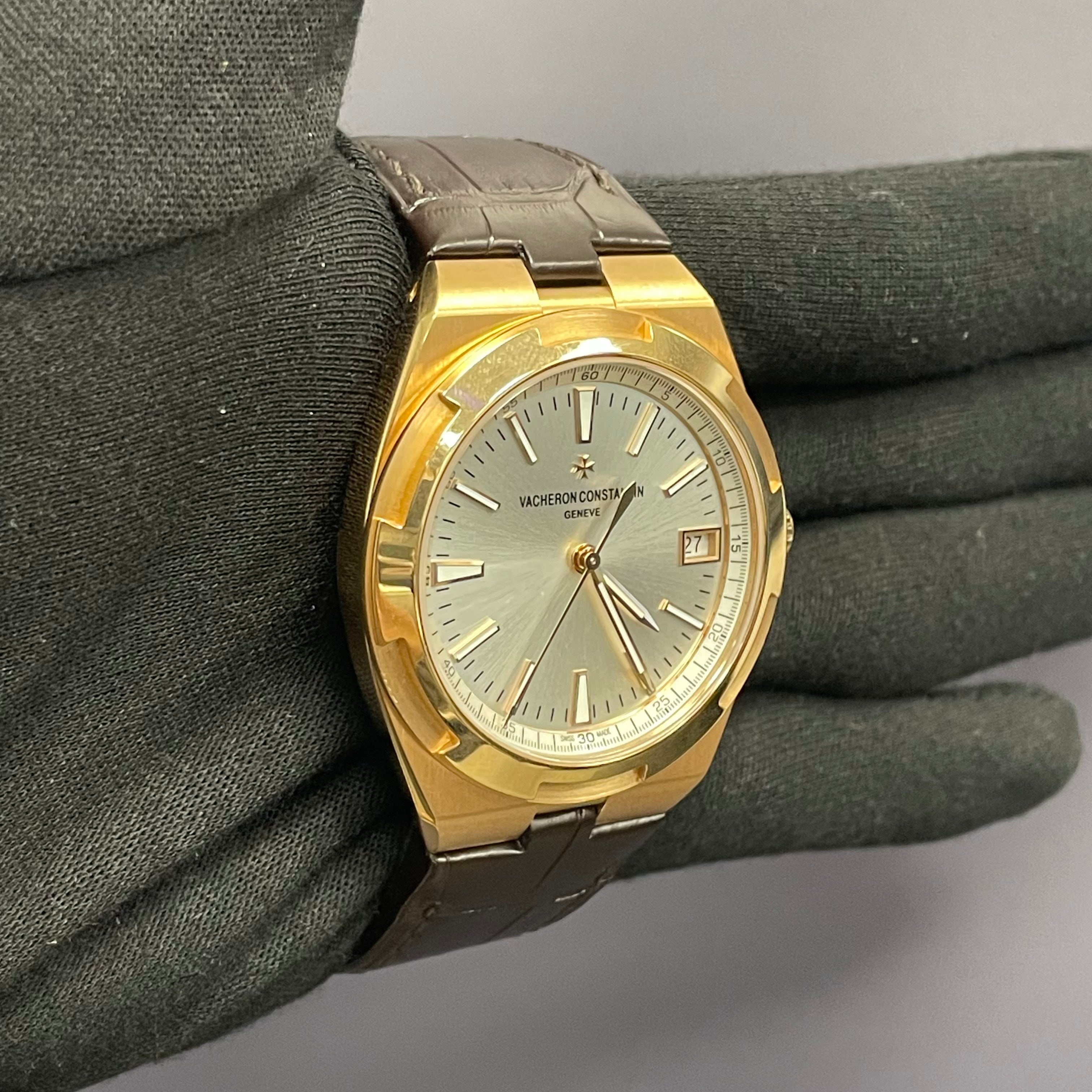 Vacheron Constantin 41mm Silver Dial Watch Ref# 4500V/000R-B127 - Happy Jewelers Fine Jewelry Lifetime Warranty