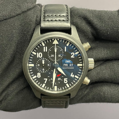 IWC Pilots Watch 44.5mm Black Dial Watch Ref# IW389101 - Happy Jewelers Fine Jewelry Lifetime Warranty