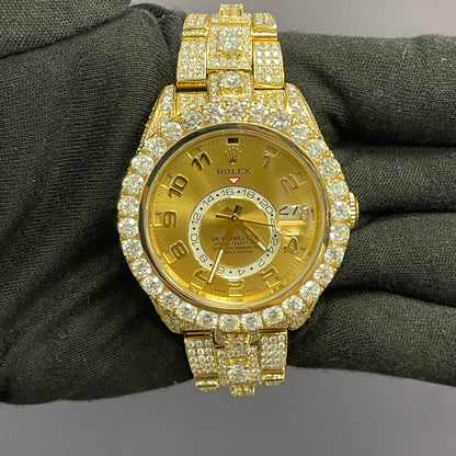 Rolex Sky-Dweller 42mm Champagne Dial Watch Ref# 326928 - Happy Jewelers Fine Jewelry Lifetime Warranty