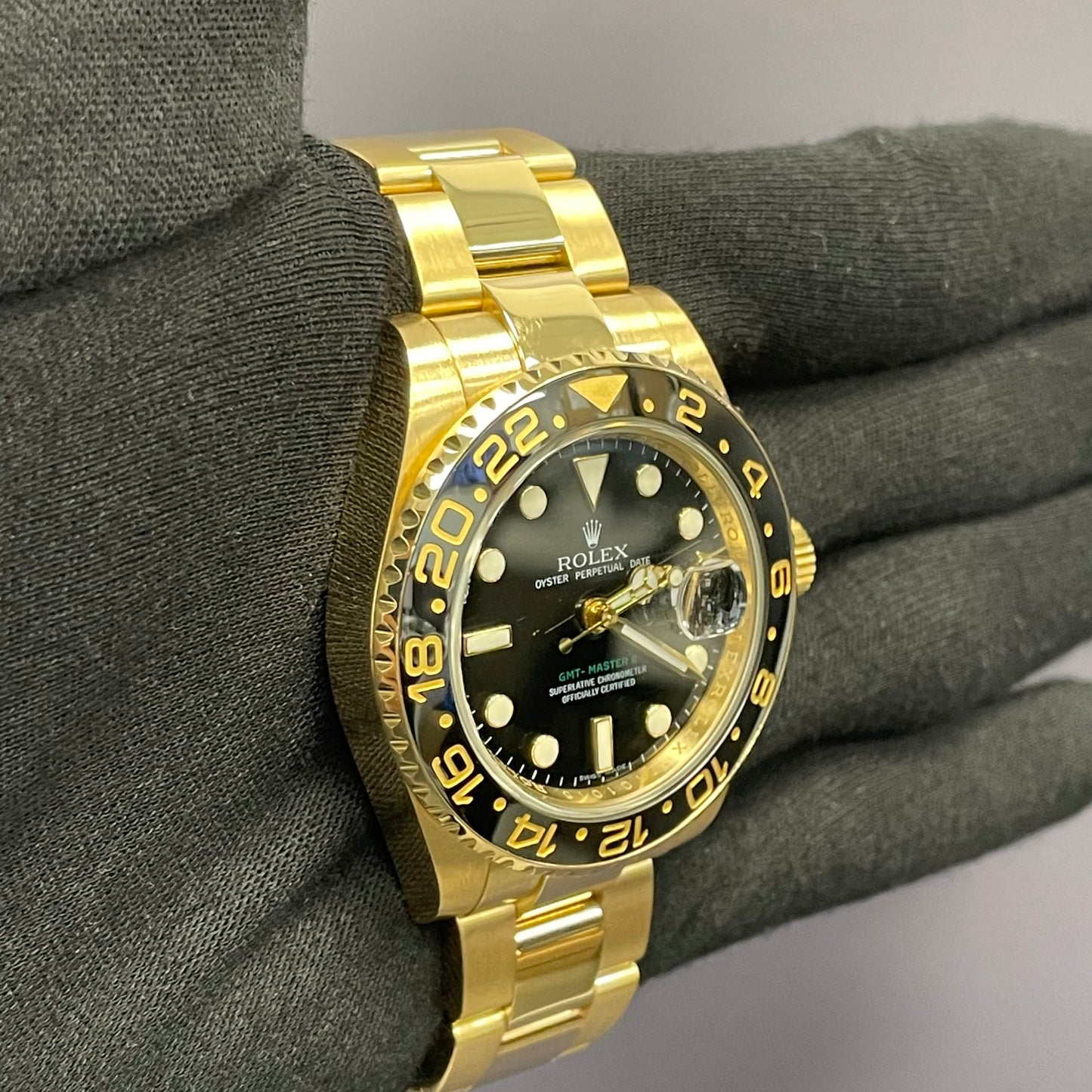 Rolex GMT-Master II 40mm Black Dial Watch Ref# 116718LN