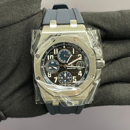 Audemars Piguet Royal Oak 42mm Black Dial Watch Ref# 26470ST.OO.A028CR.01 - Happy Jewelers Fine Jewelry Lifetime Warranty