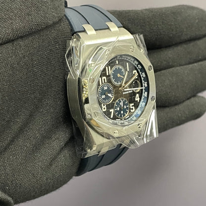 Audemars Piguet Royal Oak 42mm Black Dial Watch Ref# 26470ST.OO.A028CR.01 - Happy Jewelers Fine Jewelry Lifetime Warranty