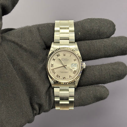 Rolex Datejust 36mm Rhodium Dial Watch Ref# 16234 - Happy Jewelers Fine Jewelry Lifetime Warranty