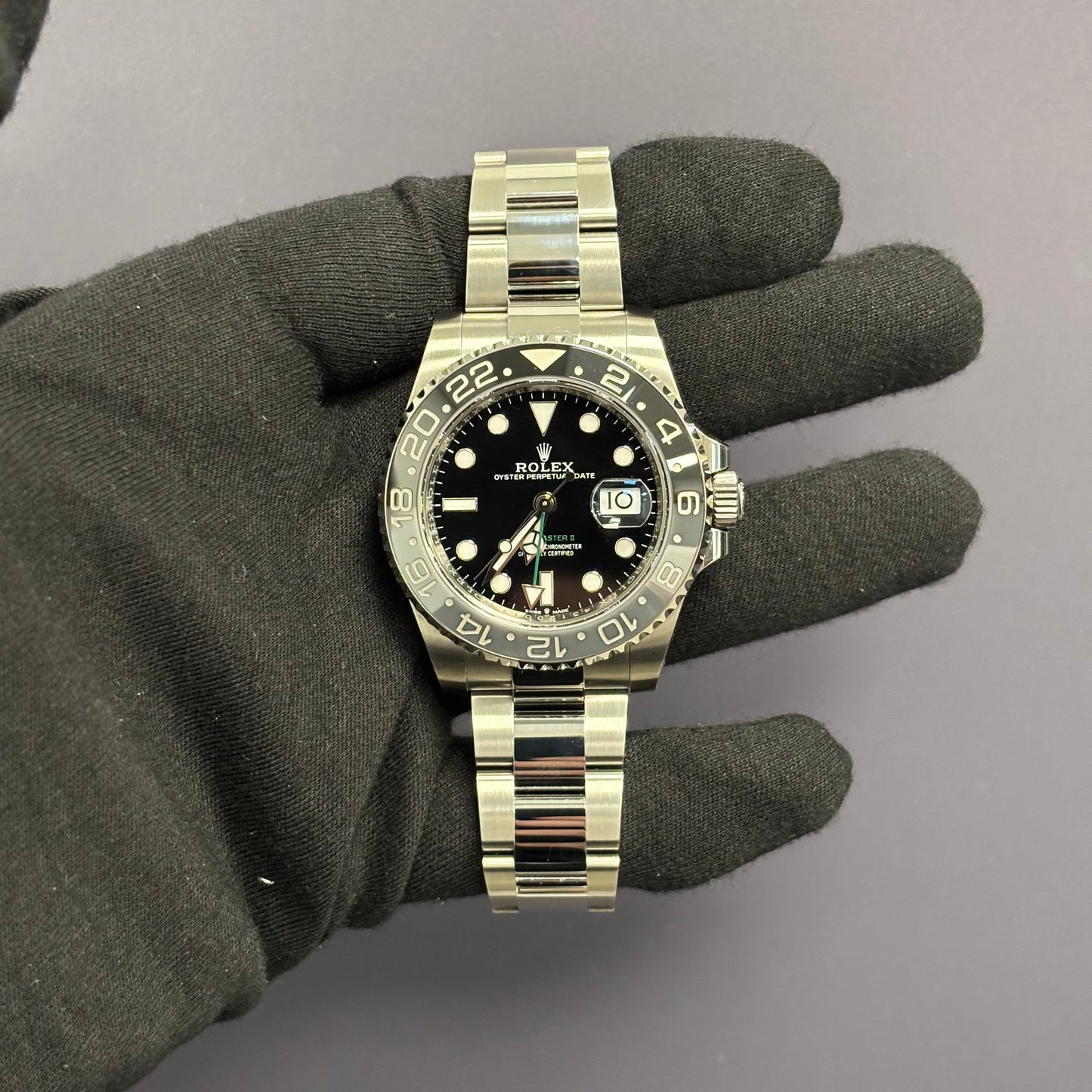 Rolex GMT-Master II 40mm Black Dial Ref# 126710GRNR