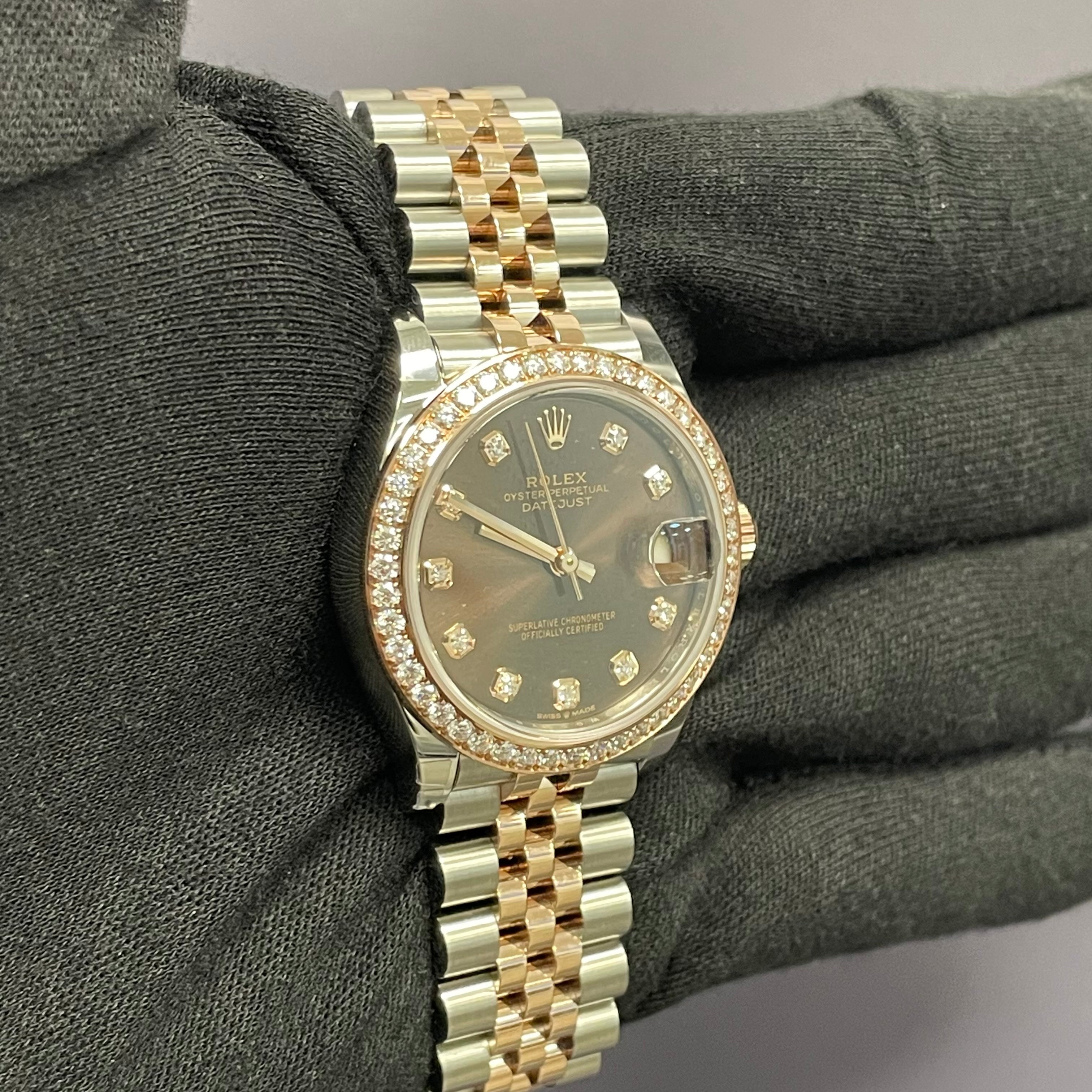 Rolex Datejust 31mm Chocolate Dial Watch Ref# 278381RBR - Happy Jewelers Fine Jewelry Lifetime Warranty