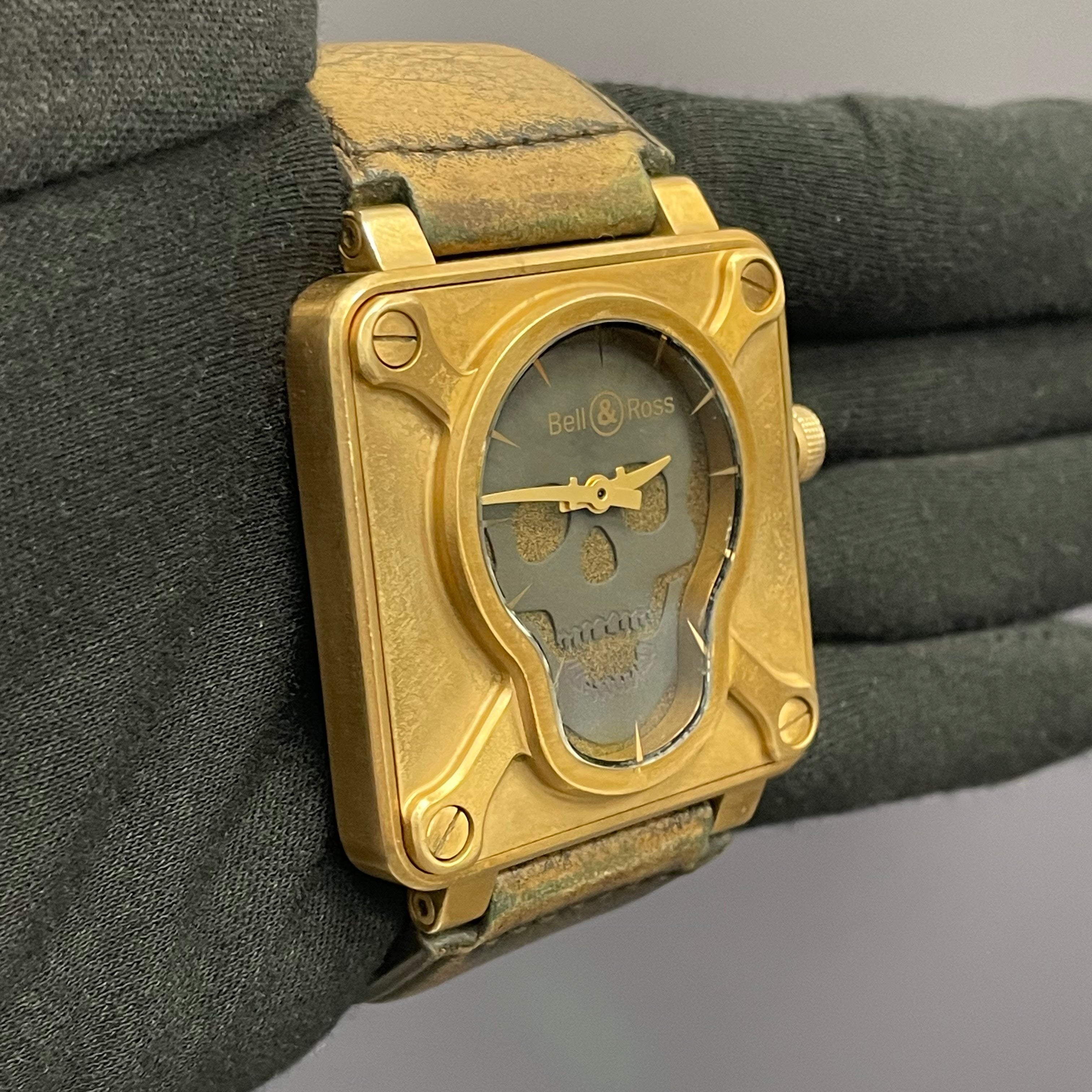 Bell & Ross Skull Bronze 46mm Skull Dial Watch Ref# BR 01-92 - Happy Jewelers Fine Jewelry Lifetime Warranty