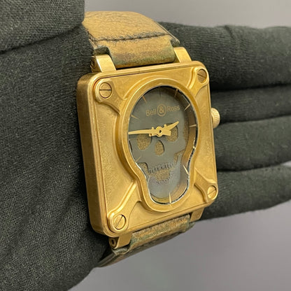 Bell & Ross Skull Bronze 46mm Skull Dial Watch Ref# BR 01-92 - Happy Jewelers Fine Jewelry Lifetime Warranty