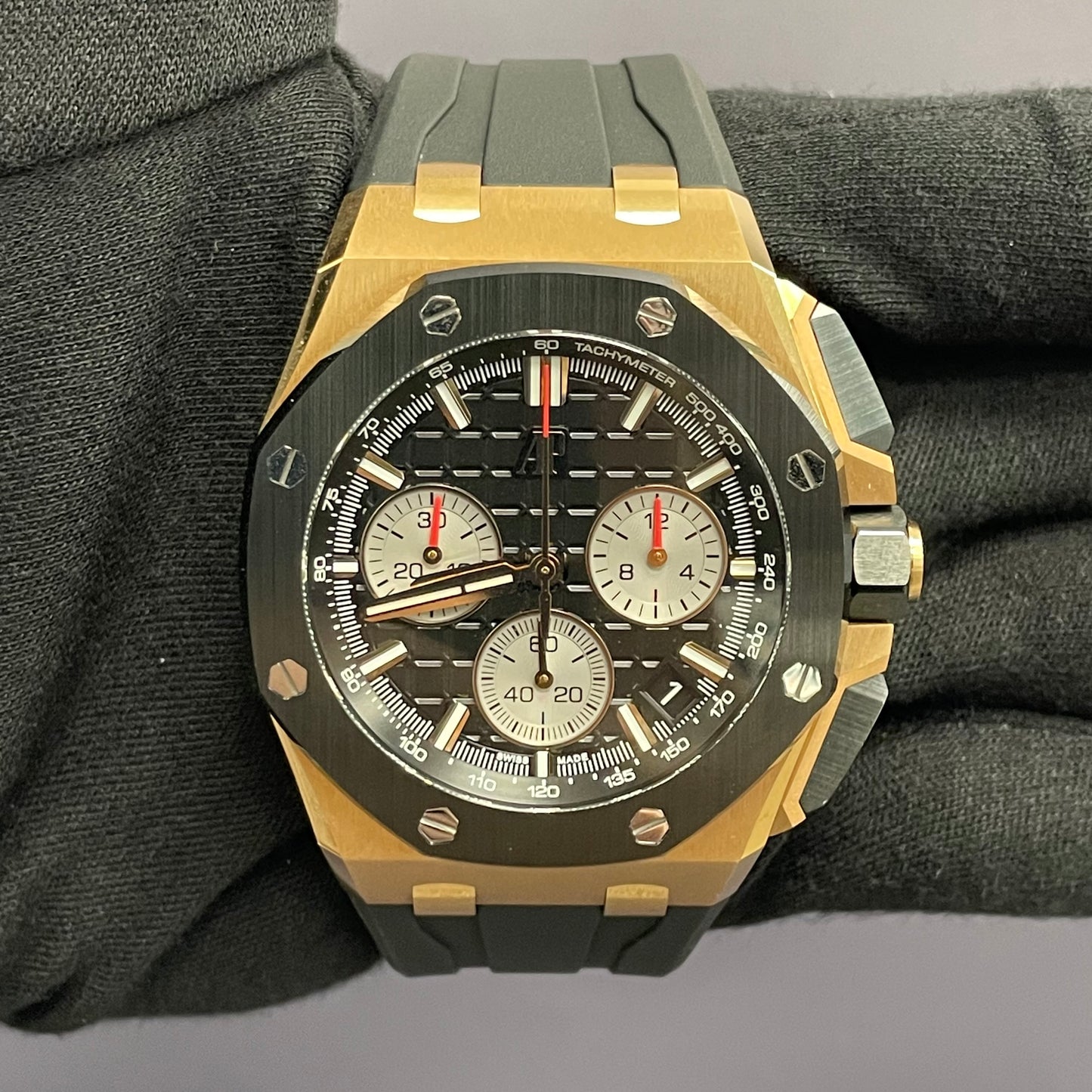 Audemars Piguet Royal Oak 43mm Black Dial Watch Ref# 26420RO.OO.A002CA.01