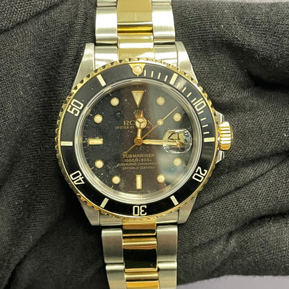 Rolex Submariner 40mm Black Dial Watch Ref# 16613 - Happy Jewelers Fine Jewelry Lifetime Warranty