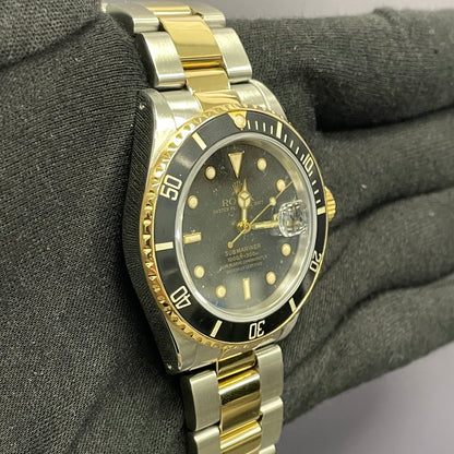Rolex Submariner 40mm Black Dial Watch Ref# 16613 - Happy Jewelers Fine Jewelry Lifetime Warranty