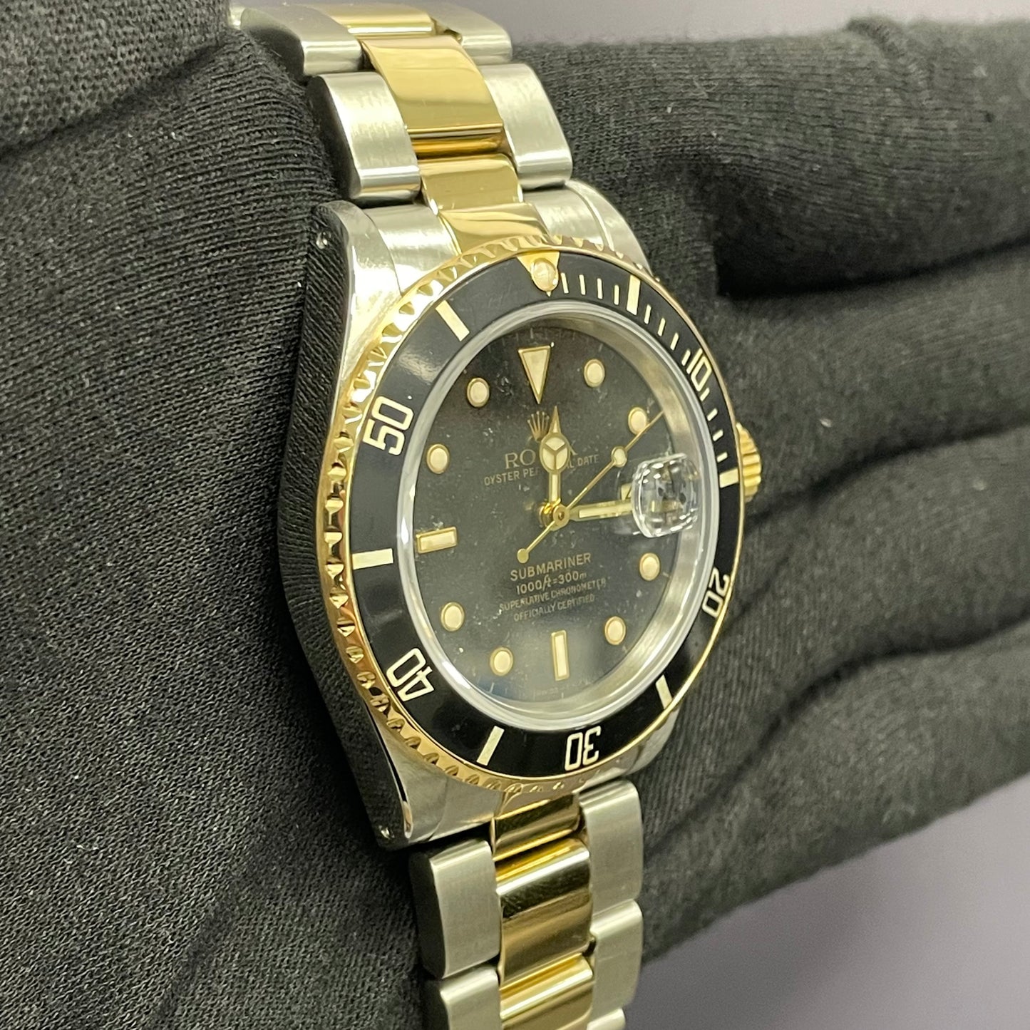 Rolex Submariner 40mm Black Dial Watch Ref# 16613