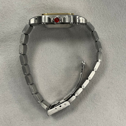 Cartier Santos 29mm Burgundy Dial Watch Ref# 2961 - Happy Jewelers Fine Jewelry Lifetime Warranty