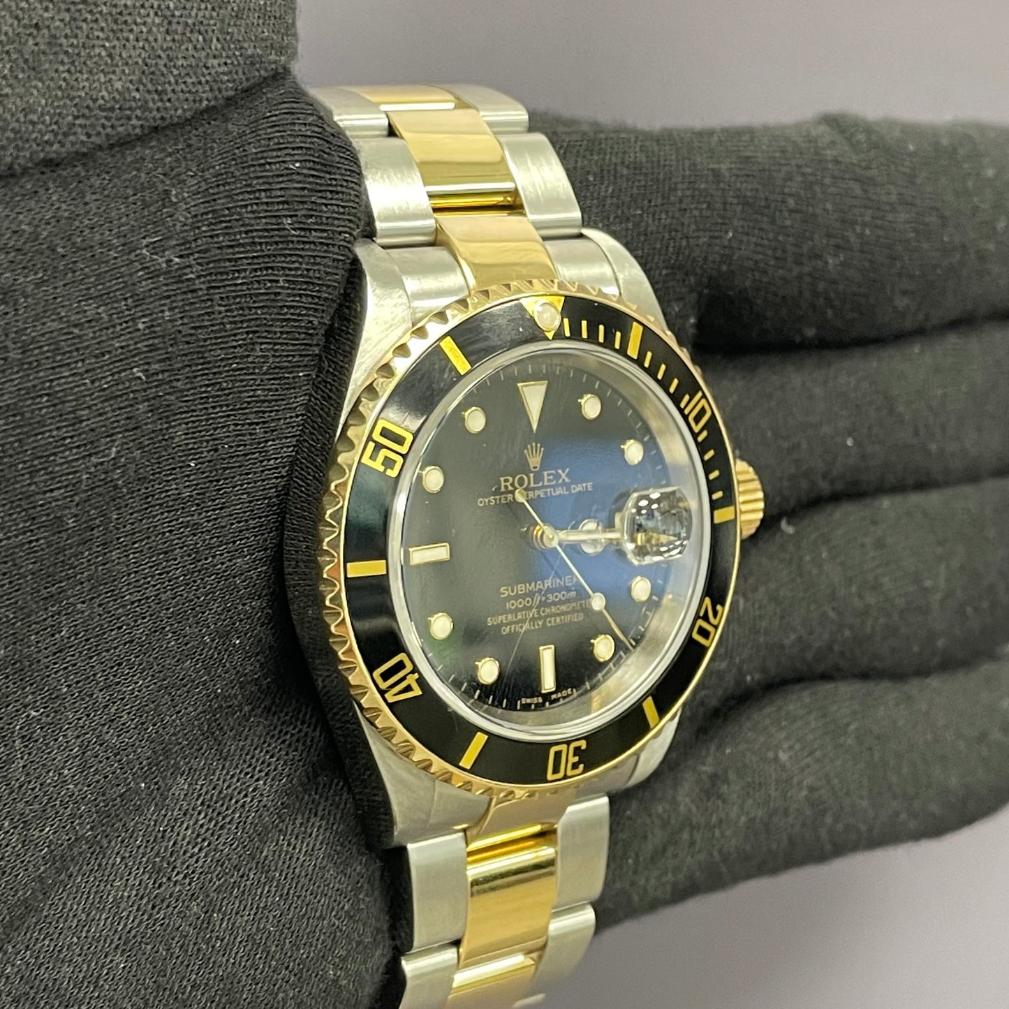 Rolex Submariner 40mm Black Dial Watch Ref# 16613