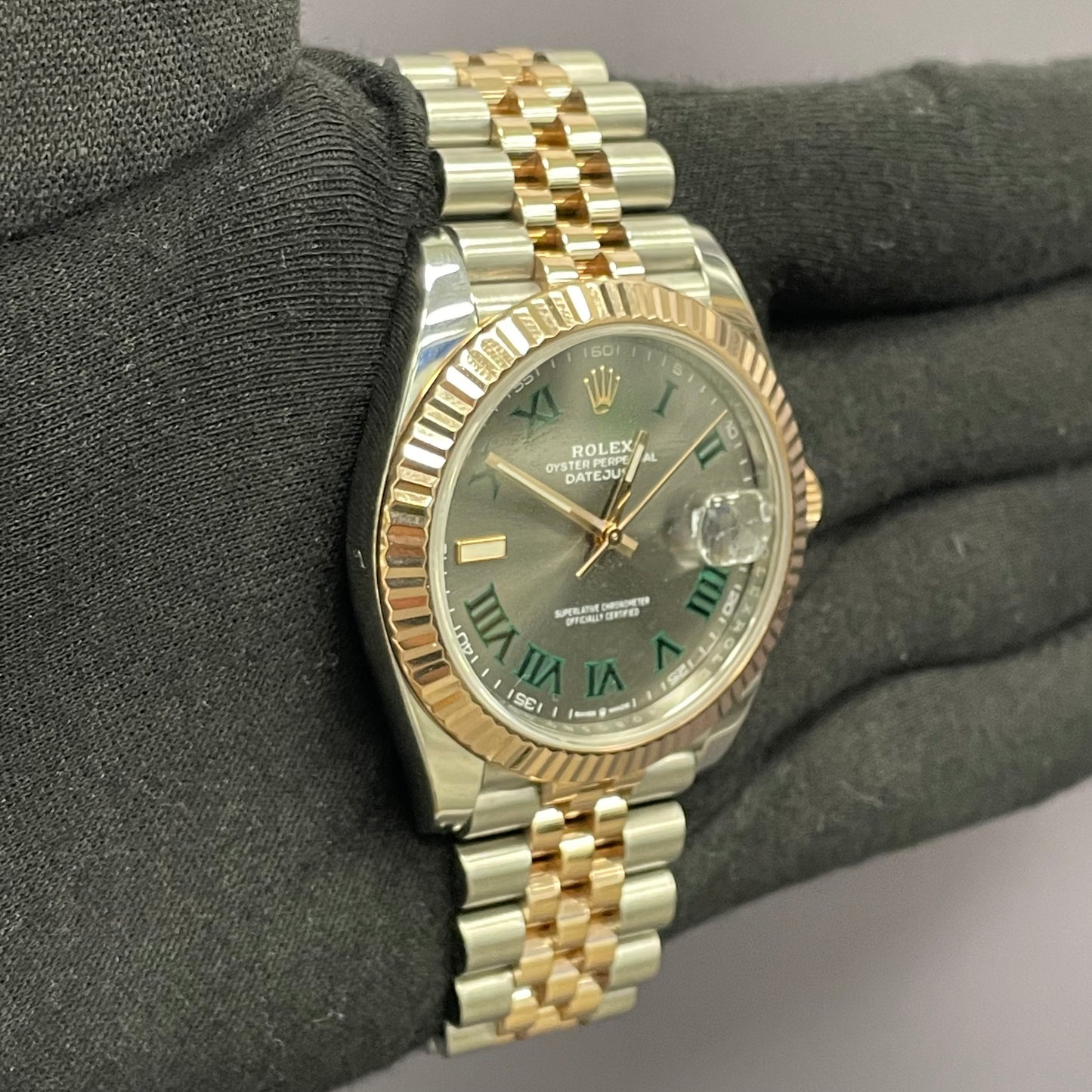 Rolex Datejust 41mm Wimbledon Dial Watch Ref# 126331